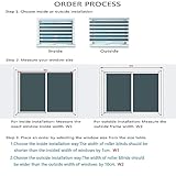 Premium Thermal Blackout Roller Window Blind 40 x 160 cm lower the temperature Sleeptime Blackout Blind with Adjustable chain mechanism for Nursery Bedroom, White - Image 6