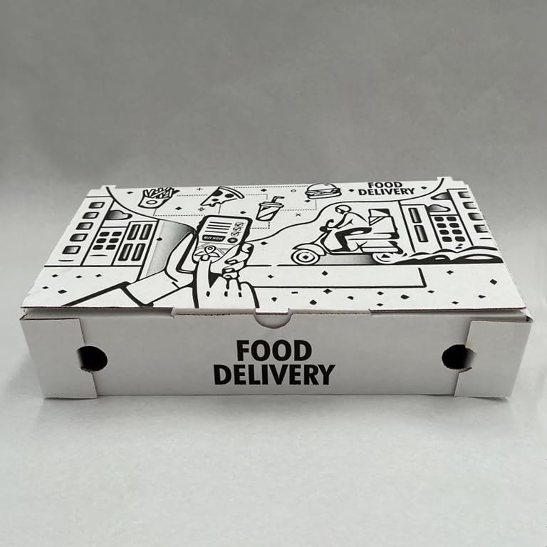 Box Termico da Asporto 33x18 h 7 cm Large 100 Pezzi per Pizzerie Ristoranti