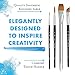 Princeton Aqua Elite, Series 4850, Synthetic Kolinsky Watercolor Paint Brush, 4 Piece Set