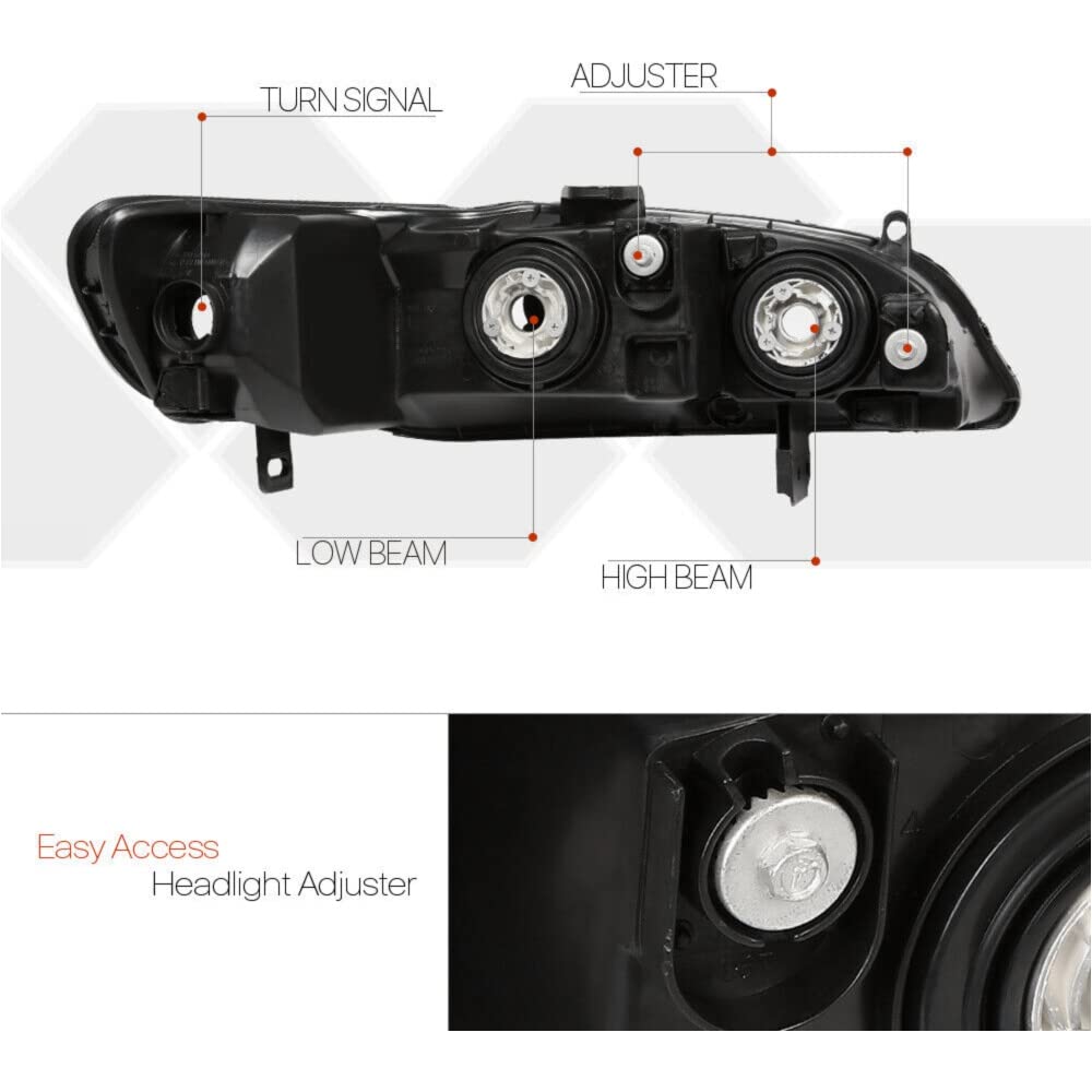 Amazon.com: YUFUDE Left LH Driver Side Chrome Headlight Head Lamp 