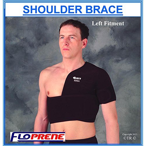 Proline Floprene Shoulder Support Brace, Black, Adult One Size Right Hand