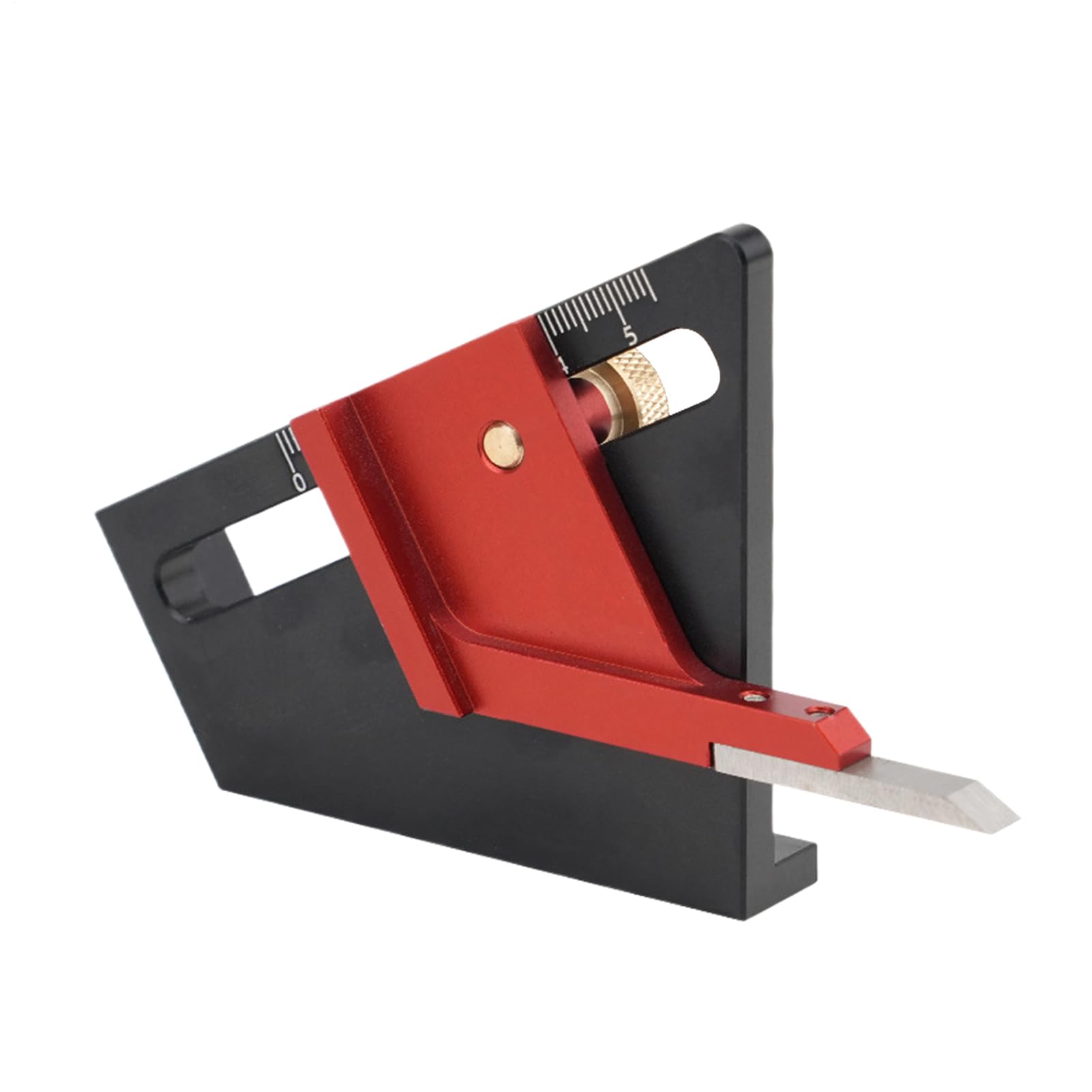 Jauge De Profondeur Pour Défonceuse,Accessoires pour Table de Défonceuse | Guide Métrique Anodisé de Précision 0-58 mm pour Marquage Central - Compatible Scie sur Table, Perceuse à Colonne