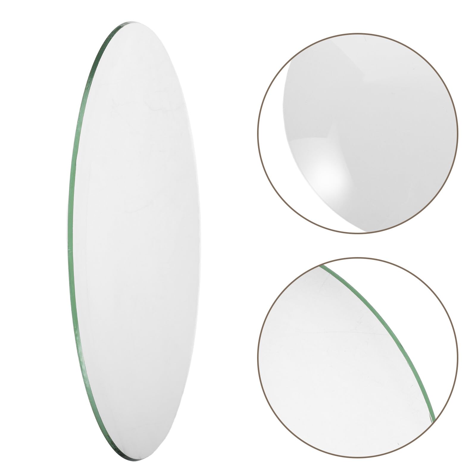 Amosfun Cristal de 25cm de Repuesto Diseño Convexo para Reloj de Pared Cubierta de Vidrio Resistente a Rayaduras y Forma Redonda para Restauración y Reparación