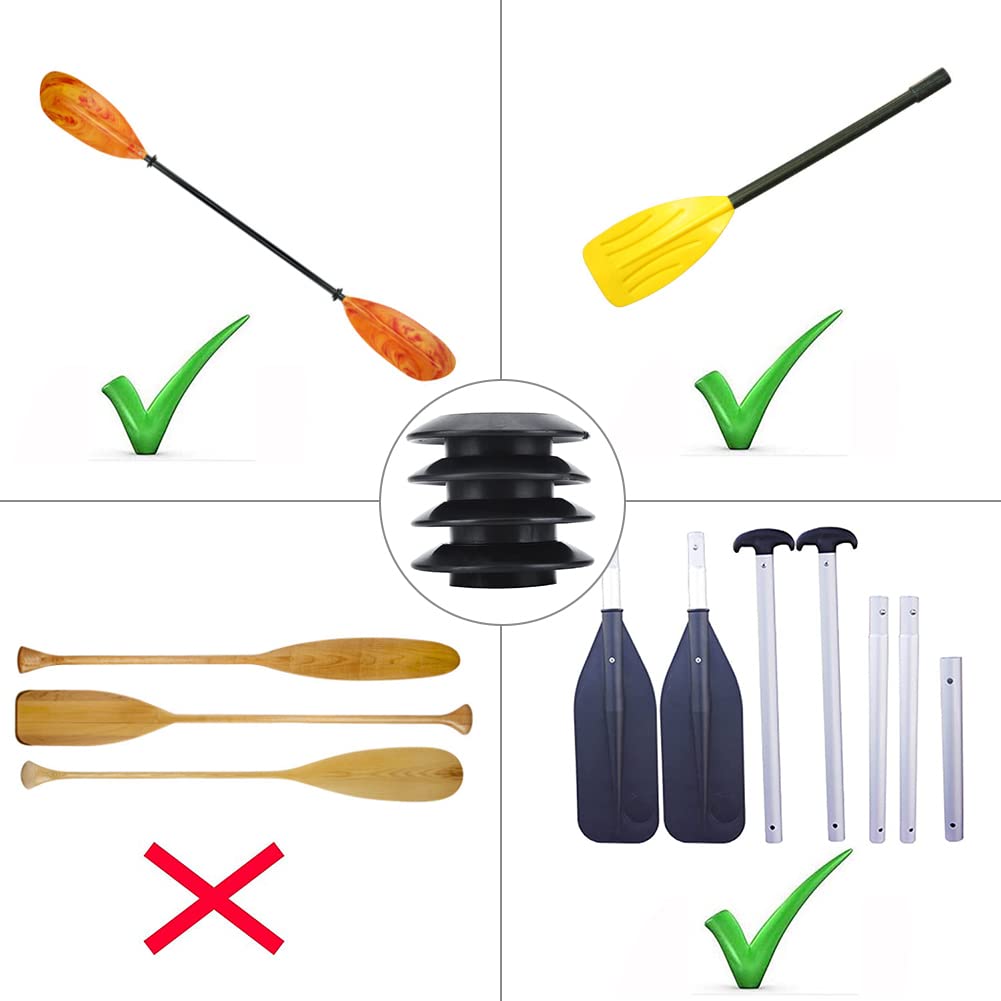 Modgal Anelli antigoccia per pagaia kayak canoa 4 pezzi gomma paraspruzzi