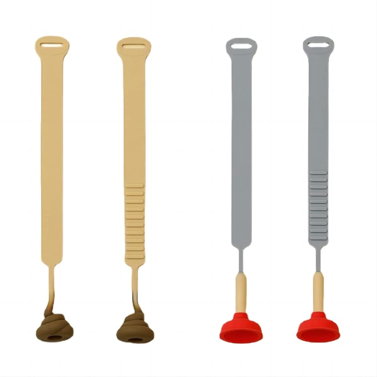 DUJUNPENG 2pcs silicone toilet seat lift - toilet lid lift - avoid contact with toilet lid handle -2pcs washable and reusable toilet lid lift