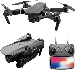 Drone E88 Pro com Câmera HD, Wi-Fi FPV, 2 Baterias, Bolsa de Transporte