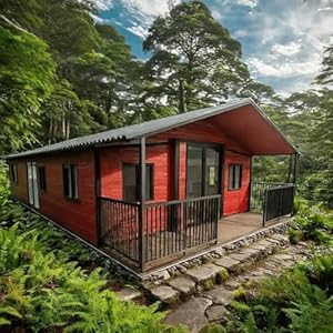 Customized Tiny Houses to Live in for Adults, Container Prefabricated Expandable House Tiny Homes for Sale Modular Mobile Home Villas with Bedroom, Kitchen, Bathroom, Suitable for Office and Living