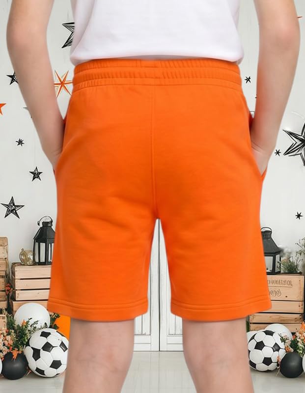 Image of Nusyl Solid & Printed Cotton Blend Shorts for Boys | Comfortable Casual Shorts | Soft Breathable Fabric with Elastic Waistband | Relaxed Fit | 2-16 Years | Multiple Colors