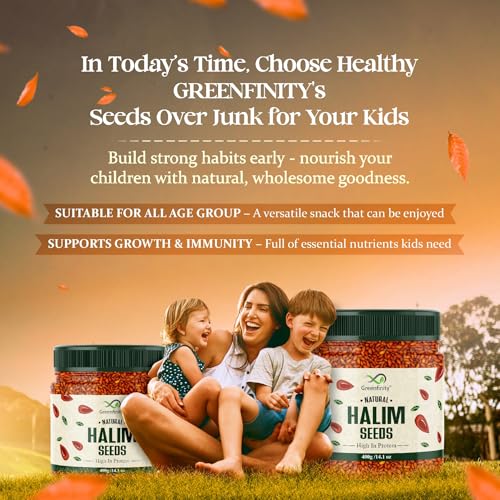 Image of GreenFinity Halim Seeds - 400g | Aliv Seeds | Halim Seeds for Eating | Immunity Booster Superfood | Garden Cress Seeds.