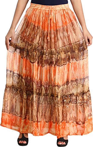 Jupe femme beige Exotic India idéale pour vos sorties d'été