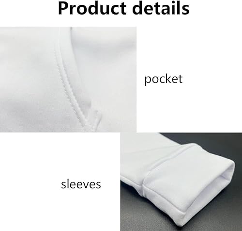 Miniatura 2 de 3pcs sudaderas con capucha de sublimación hombres en blanco 100 poliéster sudadera con capucha para la sublimación
