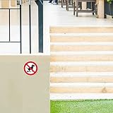 Hinweis-Aufkleber Hunde koten verboten I rund Ø 10 cm I Garten-Schild Verbotsaufkleber keine Hunde-Toilette Hundeklo I wetterfest I hin572