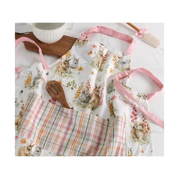 Primitives by kathy flower bunny apron  urban country home decor