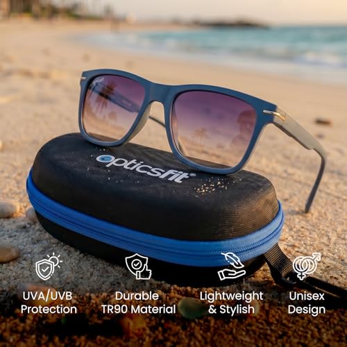 Image of UV Protected Sunglasses Goggles Eyewear Frame TR-90 For Men And Women (Unisex) Unbreakable Stylish Square