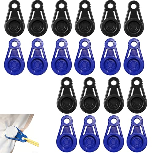 Planenspanner Planenclips 20 Stück robuste Planenhalter für Outdoor-Camping und Bootsabdeckungen Blaue und Schwarze Planenclips mit starker Haltekraft für Zeltplanen und Werbebanner