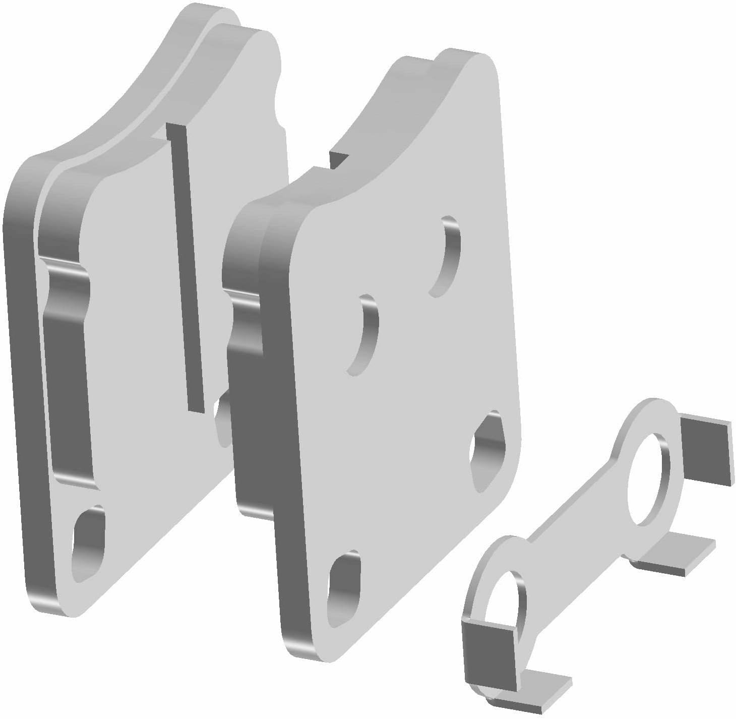Polaris Brake Pads, for specific RZR 200 EFI and Sportsman ATV Outlaw 70 models, Includes 2 Brake Pads, Genuine OEM - Part 2208176