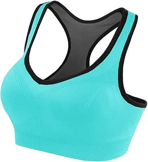 J. Village Women Racerback Sports Bra - High Impact Workout Yoga Gym