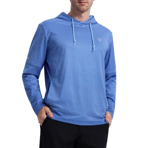 Image of M MAELREG Hoodies for Men Golf Fleece Hooded Sweatshirts Dry Fit Athletic Lightweight Casual Midlayer Mens Hoodies Pullover