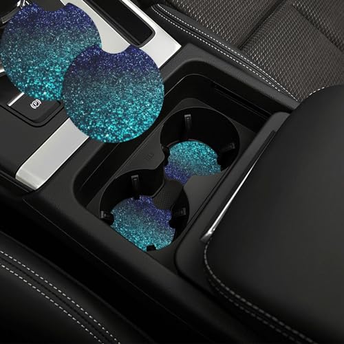 Portavasos para auto 2 uds, neopreno negro, universal miniatura 1