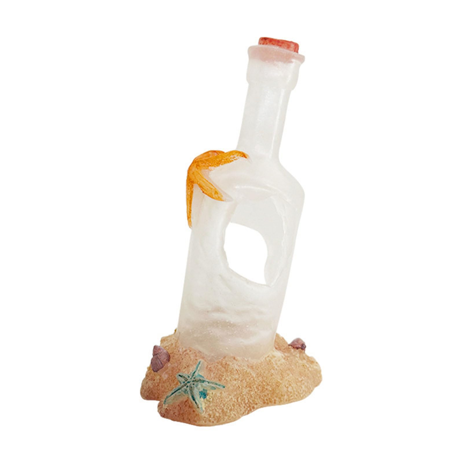 NEWFT Drifting Bottle Art Crafts Simulation Hideouts Funny Cave FishTank Landscaping Easter Shrimp Breeding Hiding Ornament
