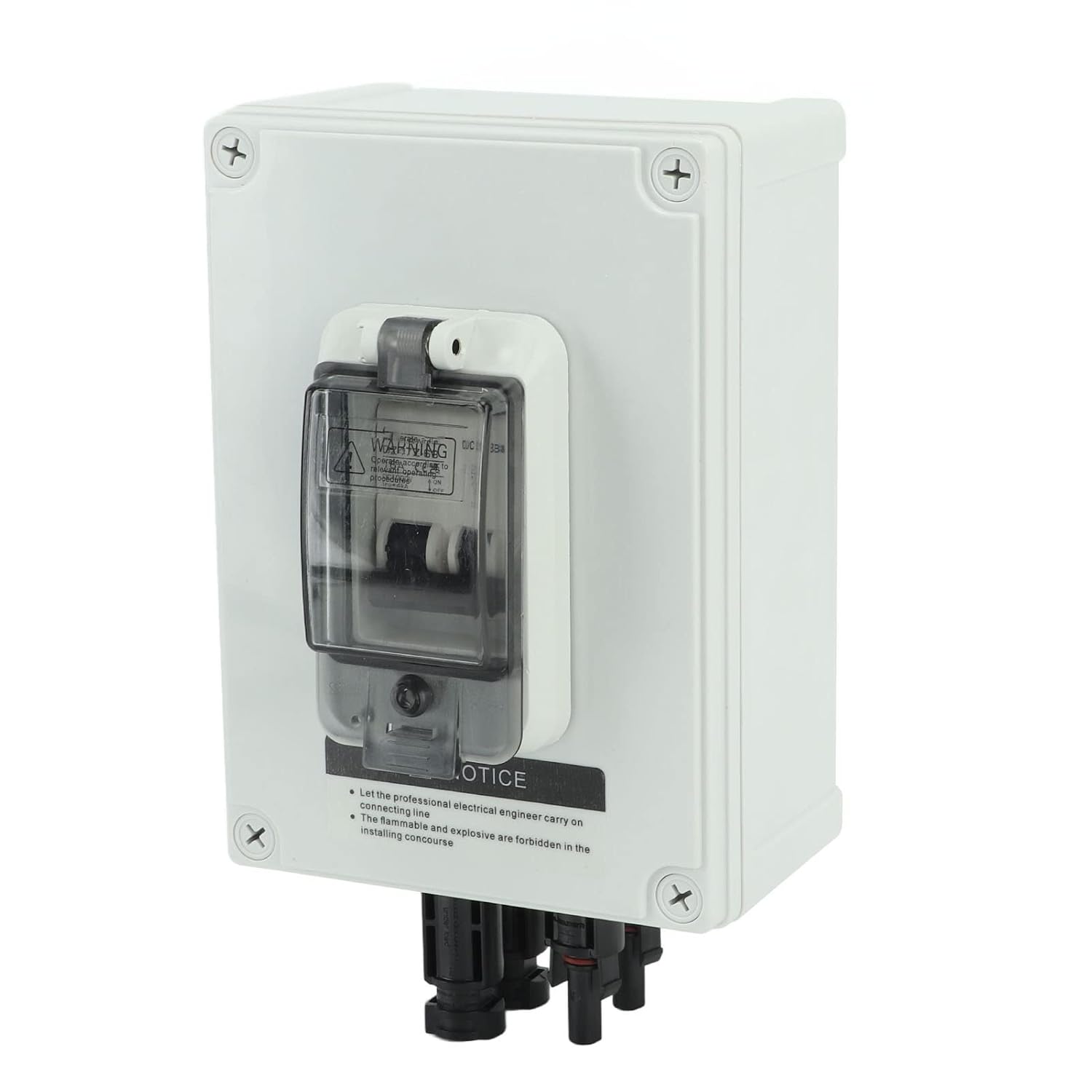 DC Miniature Circuit Breaker Box, 40Amp 2P Solar Disconnect Switch