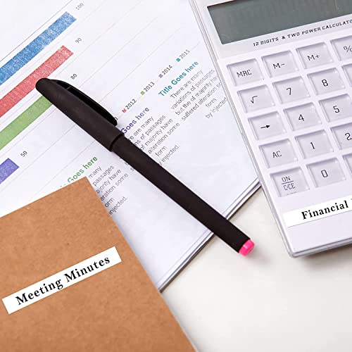 Labelwell 10x kompatybilny z Dynmo 91201 91221 S0721660 Taśma etykietowa kompatybilna z Dynmo XR 200B LT-100H LT-100T QX50 XM 80 Etykieciarka, 12mm x 4m Czarna na białej taśmie etykietowej