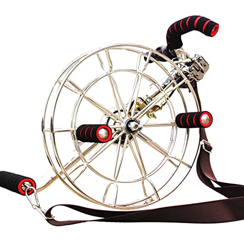 Enrouleur de cerf-volant en acier inoxydable robuste de 28 cm