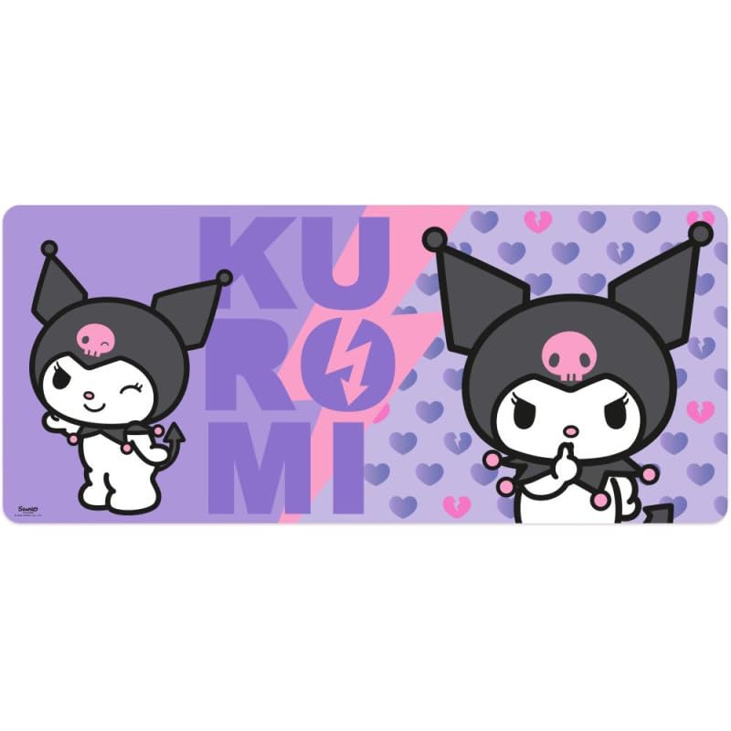 Kids Licensing - Alfombrilla de Escritorio Grande 80 x 35 cm de Kuroni, Tapete Gaming y Oficina, Regalo para Niñas y Fans de Sanrio
