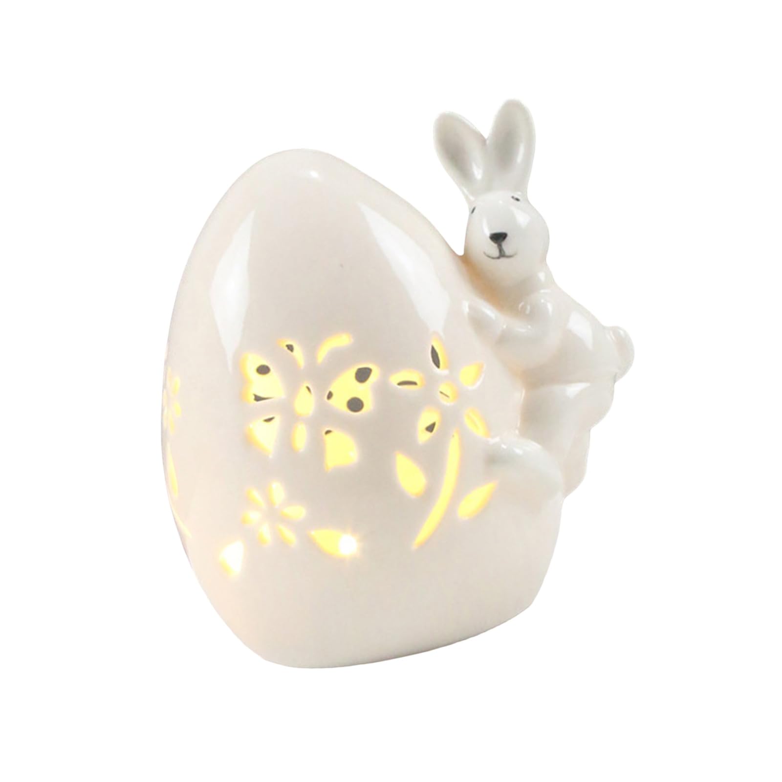 Hsioluted A Led Hollow Ceramic Easter Eggs Night Light Tmospheres Lamp Easter Eggs With Led Light Party Decoration Enduring Ceramic
