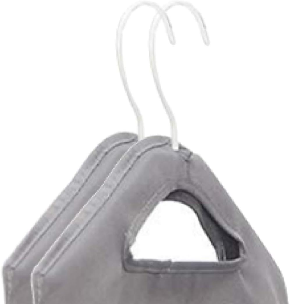 The Fine Living Co. Hanging Laundry Hamper Bag, Heavy Duty, Space Saving Closet Hamper Organizer with 2 Strong Metal Hangers