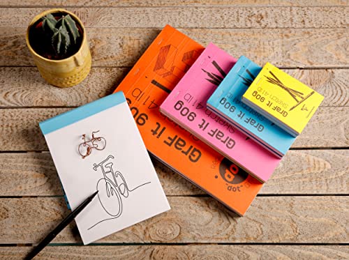 Clairefontaine 96669C Graf'It Stapled Pad, 80 Sheets Plain Sketch Drawing Paper, Detachable Sheets, A6 10.5x14.8 cm 90g - Image 4
