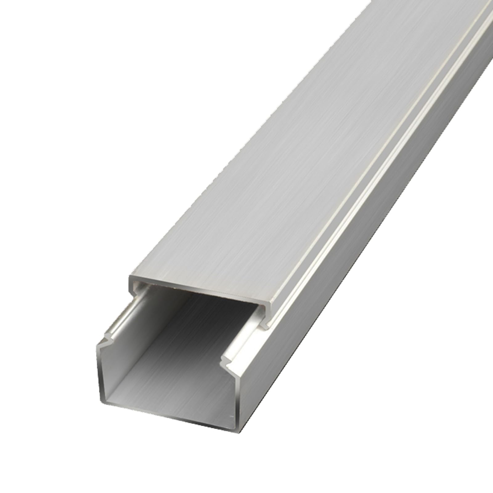 Canaline per Cavi in Silicone, Kit canalina portacavi da 1 m for Angolo Pavimento con Adesivo, Confezione da 2, Argento, Diverse Misure(40 * 40mm)