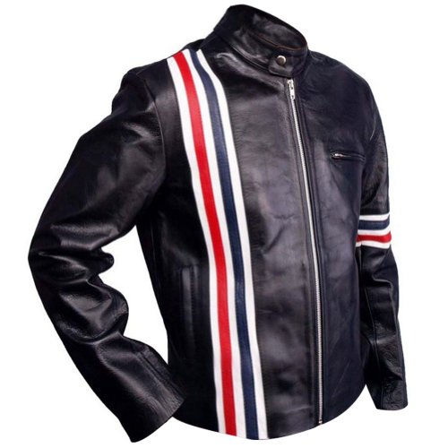 Easy Rider Sheep Leather Jacket Biker Jacket, 100% Genuine Leather, XS-3XL3