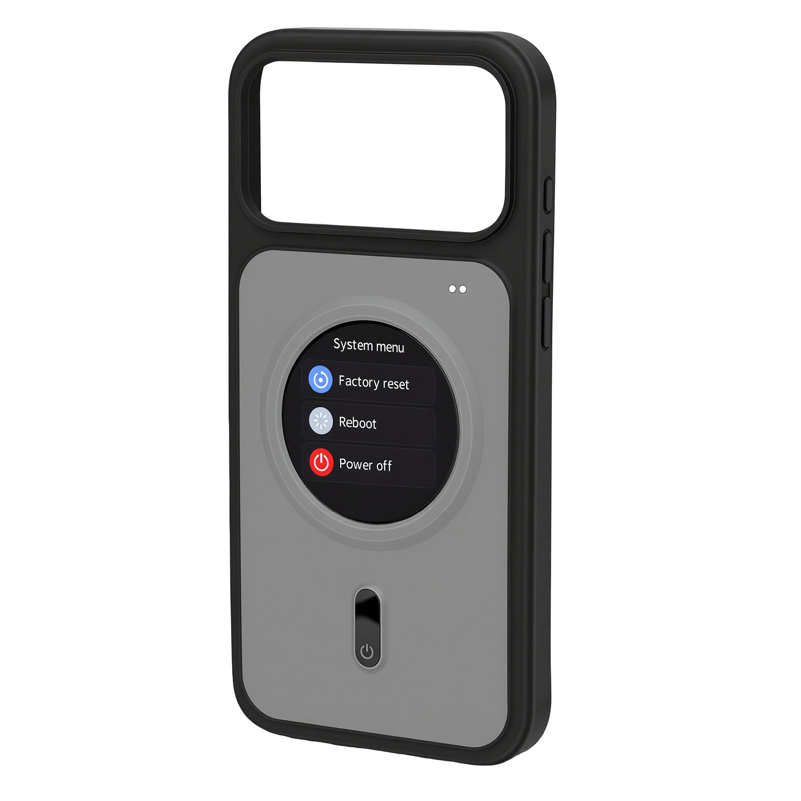 Cuifati Funda para Teléfono con Pantalla Inteligente Compatible con 17 Pro MAX, Funda para Teléfono Móvil con Sincronización de Pantalla HD de 1,85 Pulgadas con Notificaciones en Tiempo Real, Carga