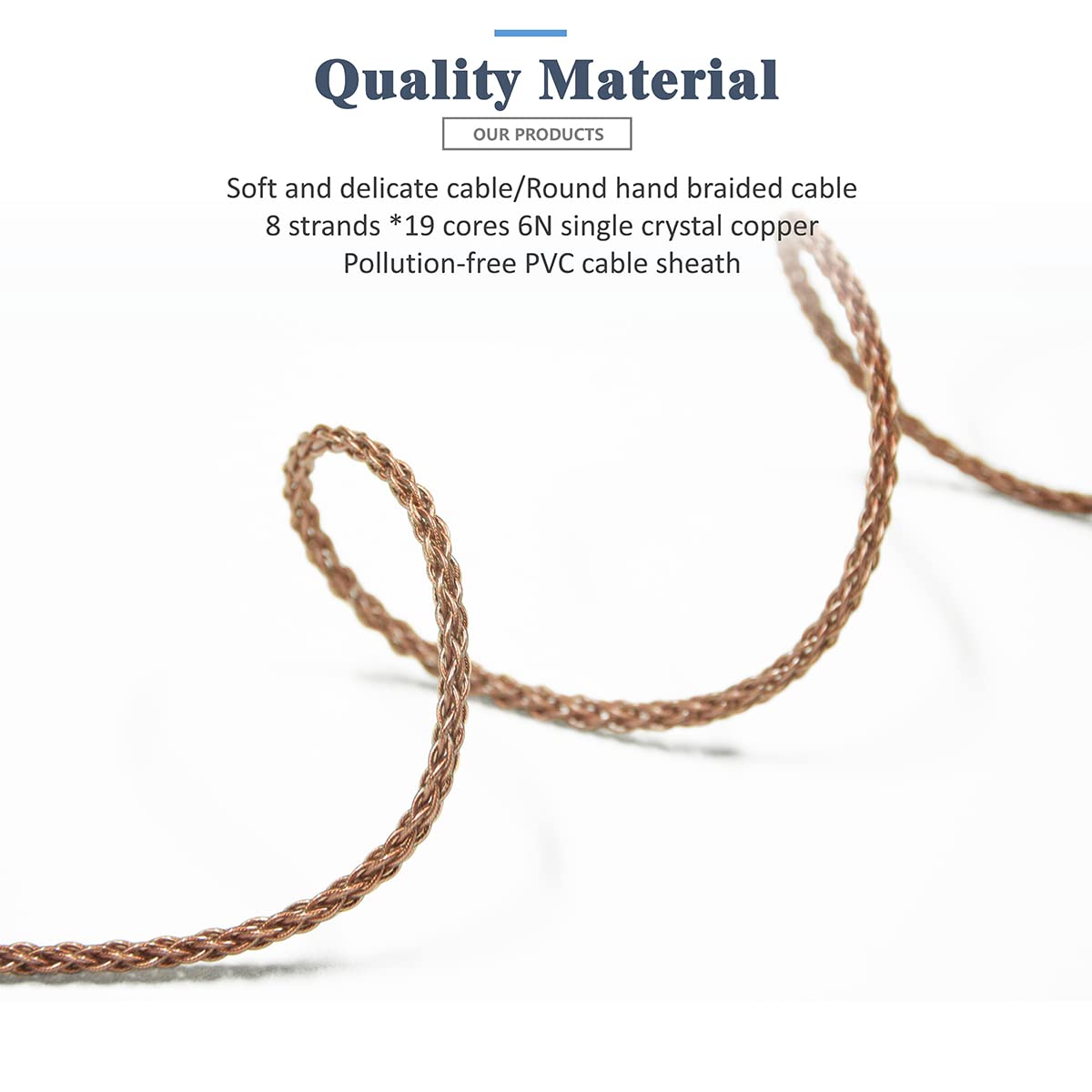 6N Single Crystal Copper Upgrade Earphone Cables 2.5mm 3.5mm 4.4mm for Westone Pro X10 Pro X20 Pro X30 Pro X50 MACH10 MACH20 MACH30 MACH40 MACH50 MACH60 MACH70 MACH80 (2.5mm Plug)
