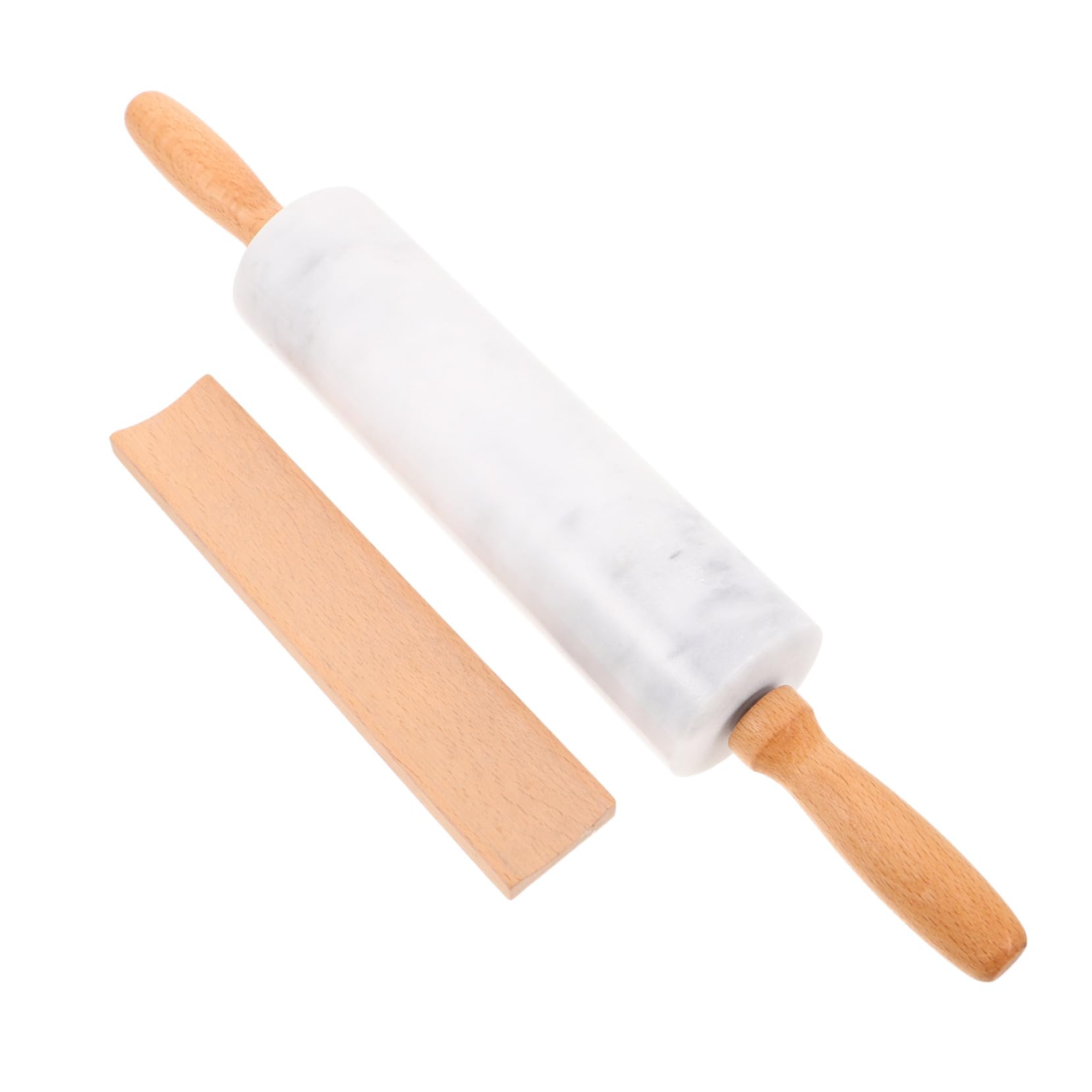 Cabilock 3 Piezas Rodillos de Mármol para Hogar Rodillos de Masa Antiadherentes para Hornear para Galletas Pasta Pizza y Envolturas de Dumplings Herramientas de Cocina Multifuncionales