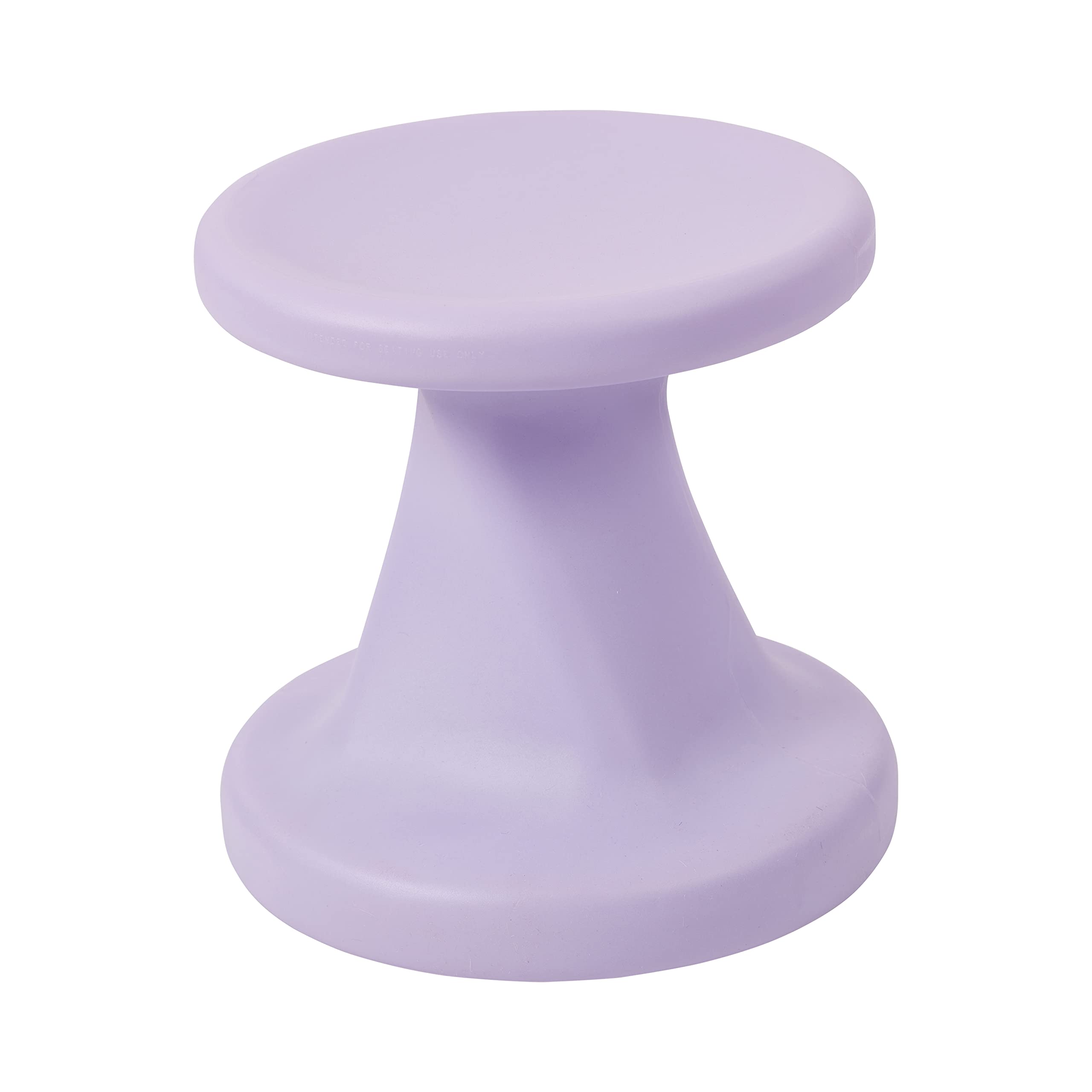 ECR4Kids Twist Wobble Stool, 14in Seat Height, Active Seating, Light Purple