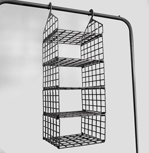 Organizador Suspenso Dobrável 5 Níveis Portátil Para Guarda Roupas Closet