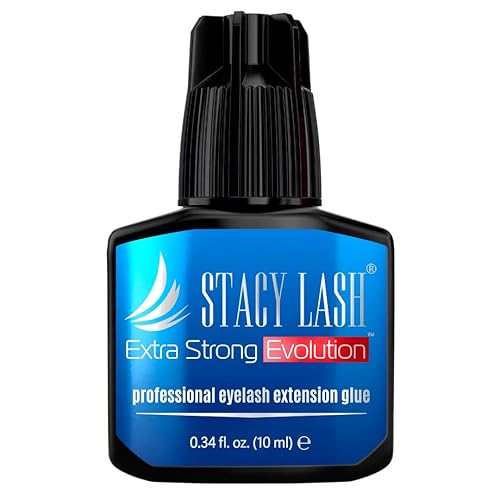 Miniatura 10 de STACY LASH Pegamento de extensión de pestañas de evolución extra fuerte (0.17 onzas líquidas/0.2 fl oz), secado de 0.5 a 1 segundo/retención – 8