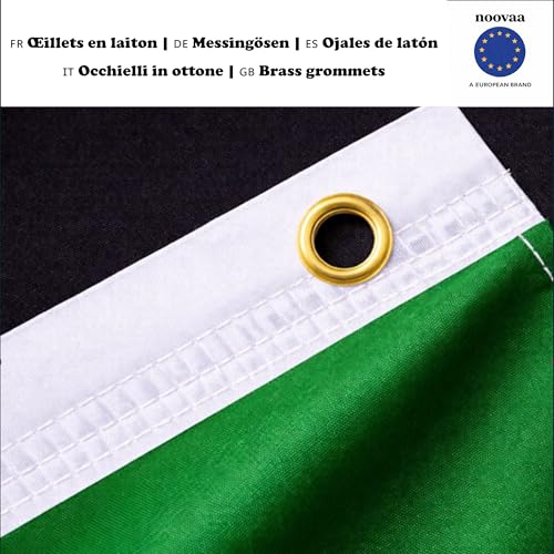 Noovaa Flaga Niemiec, odporna na warunki atmosferyczne, wzmocnione mosiężne oczka, wysokiej jakości poliester, mocne podwójne szwy, jasne kolory (Włochy x 2, 60 x 90 cm)