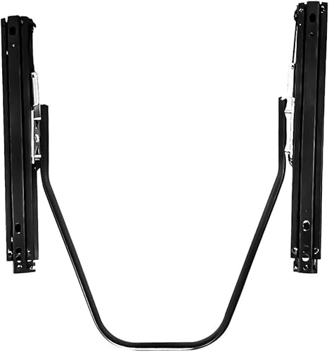 IKON MOTORSPORTS Asientos de carreras doble deslizante, kit de pista ajustable universal de 16 pulgadas con cerradura de acero