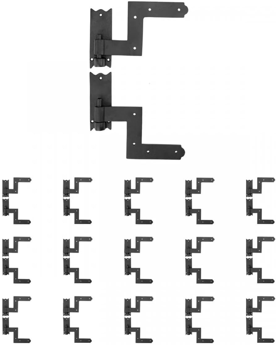 for Pair Shutter Hinge Wrought Iron 6" H x 6 1/2" W Pack of 15 |
