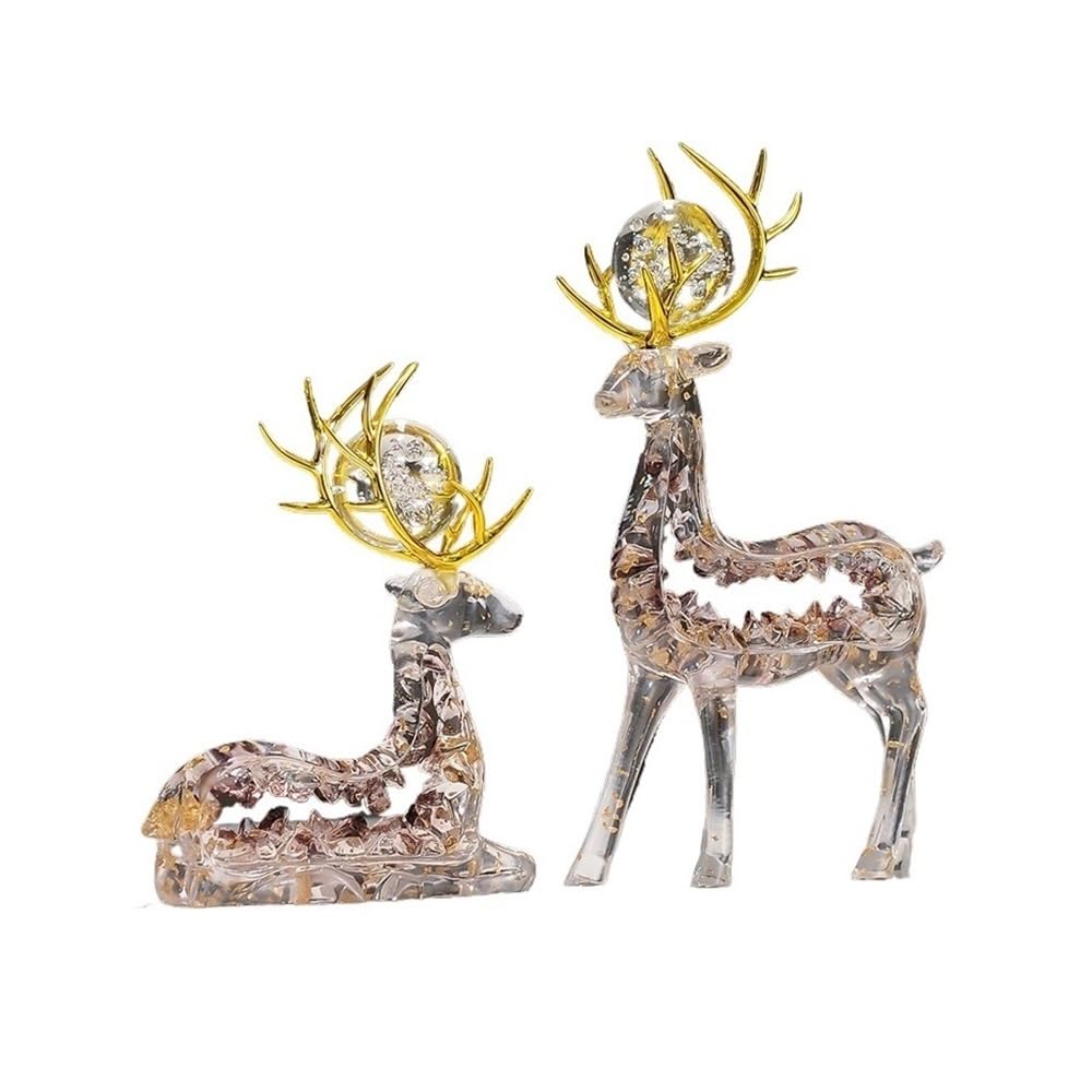 WQQYU6HKF Table Decorations Deer Ornaments Light Luxury Living Room Porch Wine Cabinet Office Decoration Crafts Housewarming Opening Gift Art Statue