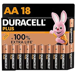 Duracell Plus AA Alkaline Batteries [Pack of 18], 1,5V LR6 MN1500 [Amazon exclusive]