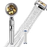 🚿【Schöne Wasserlinie】 Es nimmt Propellerantriebsdesign und Turbolader an, um eine schöne Wasserlinie zu schaffen. Der Duschkopf kann um 360 ° nach links und rechts sowie um 60 ° nach oben und unten gedreht werden, was bequem und schnell ist.