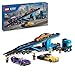 Produktbild LEGO City Autotransporter mit Sportwagen, Set mit 4 Spielzeugautos für Jungen und Mädchen ab 7 Jahren, Weihnachts- oder Geburtstagsgeschenk, 4 Minifiguren für Rollenspiele 60408
