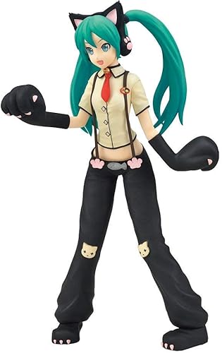 Miniatura 2 de Sega Project Diva Arcade Future Tone Hatsune Miku Figura de acción superprémium Nyanko, 9"