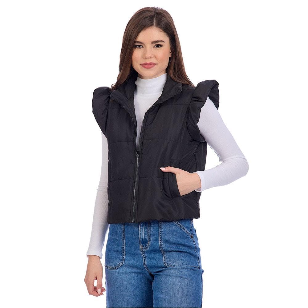 Mud Pie womens Mud Pie Womens Lile Ruffle Quilted Vest