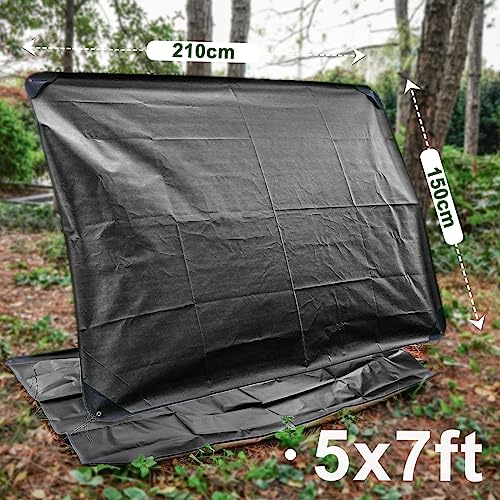 E EASTSTORM 7×5ft Heavy Emergency Blanket,Thickened Bivvy Bag Survival Rescue Blanket Reusable,Tarpaulin Waterproof Reflective Tarp Three layers of Protection for Outdoor Camping - Image 3