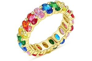 Rainbow Crystal Ring for Valentine's Day: A Vibrant Spark for Eternal Love